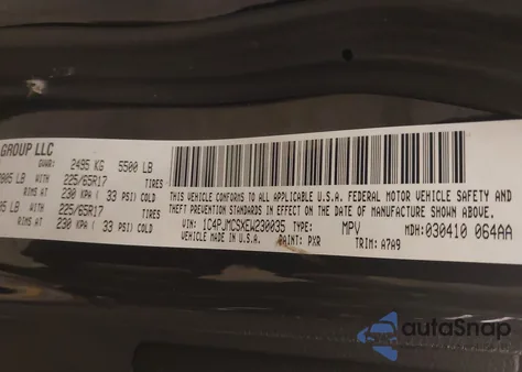 2014 Jeep Cherokee Latitude from USA, damaged, VIN 1C4PJMCSXEW230035